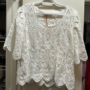 Solitaire Crochet Top Size Medium